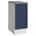 Balcão de Cozinha 35 cm 1 Porta Branco/Azul Vik Madesa