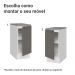 Balcão de Cozinha 35 cm 1 Porta Branco/Cinza Vik Madesa