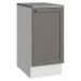 Balcão de Cozinha 40 cm 1 Porta Branco/Cinza Vik Madesa