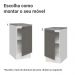 Balcão de Cozinha 40 cm 1 Porta Branco/Cinza Vik Madesa