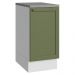 Balcão de Cozinha 40 cm 1 Porta Branco/Verde Vik Madesa