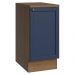 Balcão de Cozinha 40 cm 1 Porta Rustic/Azul Vik Madesa