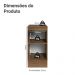 Balcão de Cozinha 40 cm 1 Porta Rustic/Azul Vik Madesa