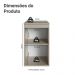 Balcão de Cozinha 40 cm 1 Porta Suspenso Crema Nice Madesa