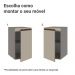 Balcão de Cozinha 40 cm 1 Porta Suspenso Crema Nice Madesa