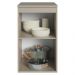 Balcão de Cozinha 40 cm 1 Porta Suspenso Crema Nice Madesa