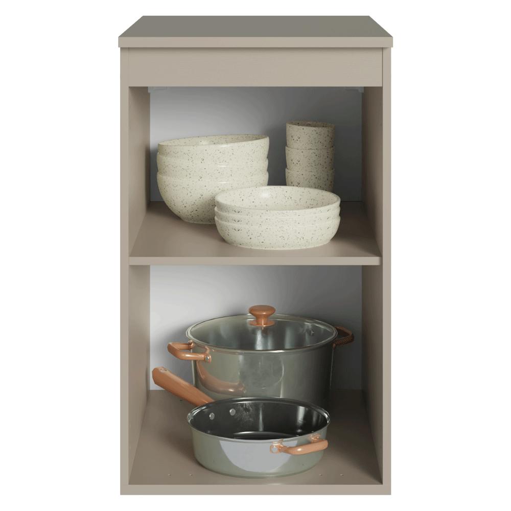 Balcão de Cozinha 40 cm 1 Porta Suspenso Crema Nice Madesa