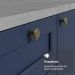 Balcão de Cozinha 60 cm 1 Porta Branco/Azul Vik Madesa