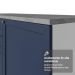 Balcão de Cozinha 60 cm 1 Porta Branco/Azul Vik Madesa