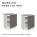 Balcão de Cozinha 60 cm 1 Porta Branco/Cinza Vik Madesa