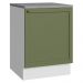 Balcão de Cozinha 60 cm 1 Porta Branco/Verde Vik Madesa