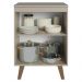 Balcão de Cozinha 60 cm 1 Porta Com Pés Crema Nice Madesa