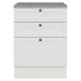 Balcão de Cozinha 60 cm 3 Gavetas Branco Vik Madesa