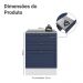 Balcão de Cozinha 60 cm 3 Gavetas Branco/Azul Vik Madesa