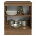 Balcão de Cozinha 70 cm 2 Portas Rustic/Branco Vik Madesa