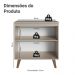 Balcão de Cozinha 80 cm 2 Portas Com Pés Crema Nice Madesa