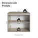 Balcão de Cozinha 80 cm 2 Portas Crema Nice Madesa