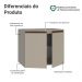 Balcão de Cozinha 80 cm 2 Portas Crema Nice Madesa