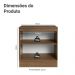 Balcão de Cozinha 80 cm 2 Portas Rustic/Azul Vik Madesa