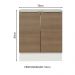 Balcão de Cozinha Madesa Stella 70 cm 2 Portas - Branco/Rustic