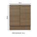 Balcão de Cozinha Madesa Stella 70 cm 2 Portas - Rustic