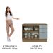 Balcão de Pia 120 cm 2 Portas 3 Gavetas - Rustic/Cinza Lux Madesa