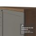 Balcão de Pia 120 cm 2 Portas 3 Gavetas (Sem Tampo) Rustic/Cinza Vik Madesa