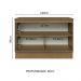 Balcão de Pia 120 cm 2 Portas Rustic/Branco Veludo Lux Madesa