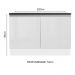 Balcão de Pia Armário de Cozinha 100% MDF 120 cm 2 Portas Branco Acordes Madesa