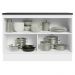 Balcão de Pia Armário de Cozinha 100% MDF 120 cm 2 Portas Branco/Preto Acordes Madesa