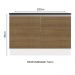 Balcão de Pia Armário de Cozinha 100% MDF 120 cm 2 Portas Branco/Rustic Acordes Madesa