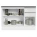 Balcão de Pia Armário de Cozinha 100% MDF 120 cm 3 Portas e 2 Gavetas Branco Acordes Madesa