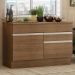 Balcão de Pia Armário de Cozinha 120 cm 1 Porta e 2 Gavetas (Com Tampo) Rustic Glamy Madesa