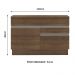 Balcão de Pia Armário de Cozinha 120 cm 1 Porta e 2 Gavetas (Com Tampo) Rustic Glamy Madesa