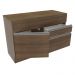 Balcão de Pia Armário de Cozinha 120 cm 1 Porta e 2 Gavetas (Com Tampo) Rustic Glamy Madesa
