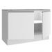 Balcão de Pia Armário de Cozinha 120 cm 2 Portas (Com Tampo) Branco Glamy Madesa