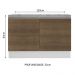 Balcão de Pia Armário de Cozinha 120 cm 2 Portas (Com Tampo) Branco/Rustic Glamy Madesa