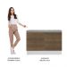 Balcão de Pia Armário de Cozinha 120 cm 2 Portas (Com Tampo) Branco/Rustic Glamy Madesa
