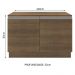 Balcão de Pia Armário de Cozinha 120 cm 2 Portas (Com Tampo) Rustic Glamy Madesa