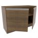 Balcão de Pia Armário de Cozinha 120 cm 2 Portas (Com Tampo) Rustic Glamy Madesa