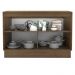 Balcão de Pia Armário de Cozinha 120 cm 2 Portas (Com Tampo) Rustic/Branco Glamy Madesa