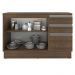 Balcão de Pia Armário de Cozinha 120 cm 2 Portas e 3 Gavetas (Com Tampo) Rustic Glamy Madesa