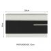 Balcão de Pia Armário de Cozinha 150 cm 2 Portas e 2 Gavetas (Com Tampo) Branco/Preto Glamy Madesa