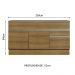 Balcão de Pia Armário de Cozinha 150 cm 2 Portas e 2 Gavetas (Com Tampo) Rustic Glamy Madesa