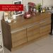 Balcão de Pia Armário de Cozinha 150 cm 2 Portas e 2 Gavetas (Com Tampo) Rustic Glamy Madesa