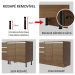 Balcão de Pia Armário de Cozinha 150 cm 2 Portas e 2 Gavetas (Com Tampo) Rustic Glamy Madesa