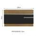 Balcão de Pia Armário de Cozinha 150 cm 2 Portas e 2 Gavetas (Com Tampo) Rustic/Preto Glamy Madesa