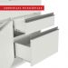 Balcão de Pia Armário de Cozinha 150 cm 2 Portas e 2 Gavetas (Sem Tampo e Pia) Branco Glamy Madesa