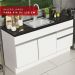 Balcão de Pia Armário de Cozinha 150 cm 2 Portas e 2 Gavetas (Sem Tampo e Pia) Branco Glamy Madesa