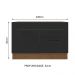 Balcão de Pia Cozinha 1 Porta e 2 Gavetas Rustic/Preto Agata Madesa
